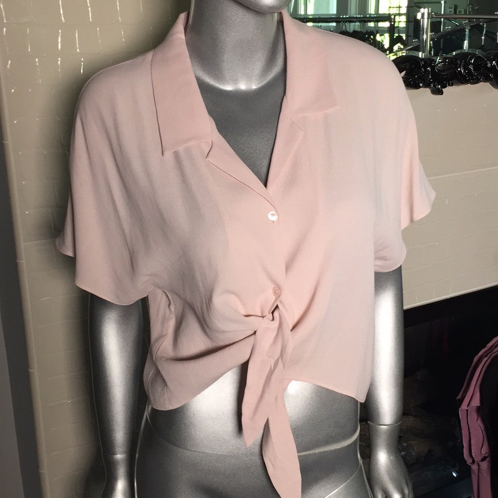 The Tie-Front Blouse Wilfred M Silene Pink